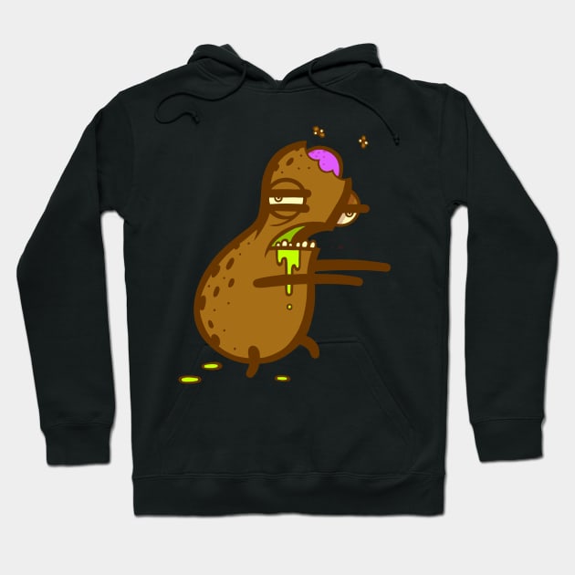 Zombie Peanut Hoodie by ArtisticDyslexia